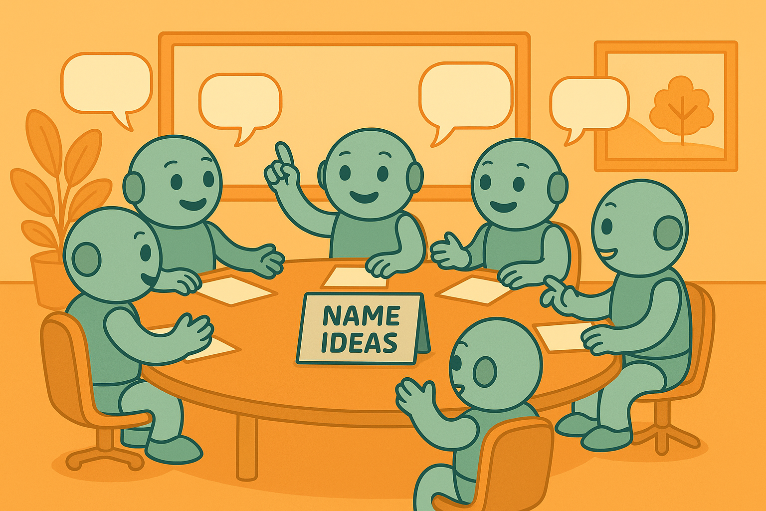 Name Ideas Roundtable: Brainstorming with Namero & Team