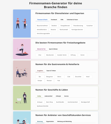 firmennamen-generator namen fuer branchen